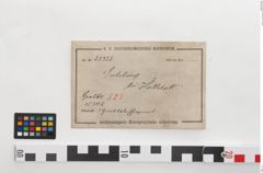 Etiketten zu Bronzegürtelblech (NHMW-PRAE-025325)